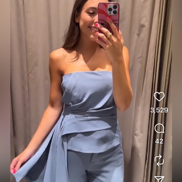 ZARA NWT 2024 COLLECTION Draped Bustier Top SIZE XS - Picture 9 of 16